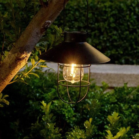 Factory Direct High Quality China Wholesale 2pack Solar Metal Hanging  Lantern With Shepherd Hook Outdoor Led Garden Lights Black $36.98 from  Market Union Co., Ltd.