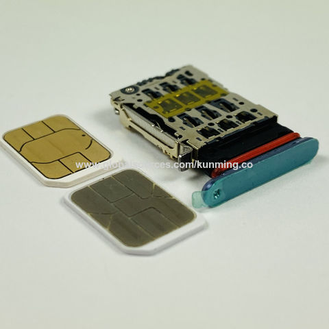 Dual Nano Sim Card Socket With Customized Tray Type, Dual Sim, Nano Sim ...