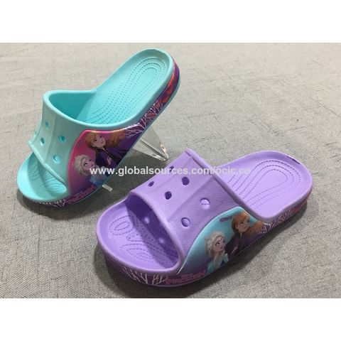 Custom Logo Cartoon Pattern Popular with PVC Slides Sandals for Women -  China Slide Sandals and Sandals price