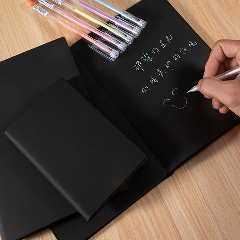 Bulk Buy China Wholesale Creative Notepad Hand Drawn Blank Black