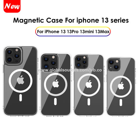 Clear Magnetic Case for iPhone Xs Max with Mag-Safe Wireless Charging, Soft  Silicone TPU Bumper Cover, Thin Slim Fit Hard Back Shockproof Anti-Yellow