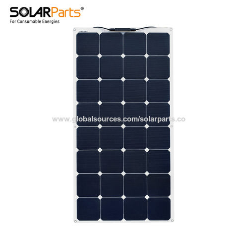 Buy Wholesale China Solarparts 18v 100w Etfe Semi Flexible Solar Panel For  Rv Camping Charge 12v/24v Battery & 100w Solar Panel Battery Charge at USD  98