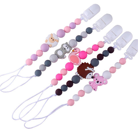 Silicone Bead Teething Beads Pacifier Clip Chain With Circular Surface  Infant And Baby Accessories For Abacus Appeasement And Molar Play From  Starbright777, $1.79