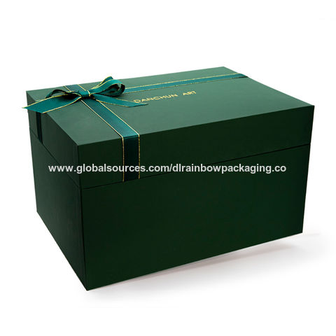 Buy Wholesale China Custom Logo Luxury Large Big Green Cardboard