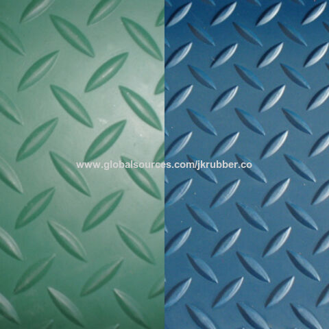 Anti-Slip  Rhombus Pattern Rubber Matting