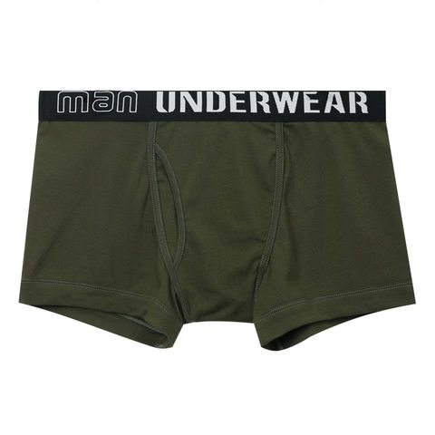 Boxer Briefs Mens Underwear 4 Pack sport Soft Cotton Open Fly Underwear