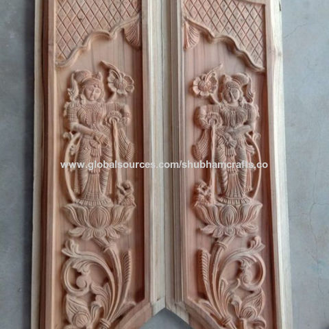 Decorative Wood Carving Door Panel, Decorative Wooden Panels India
