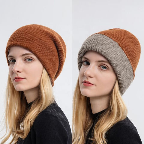 Beannie Unisex Knitted Reversible  Various Colors for Winter