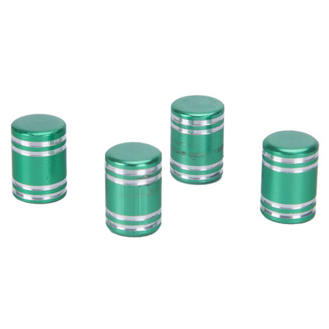 Certified Anodized Aluminum Tire Valve Stem Caps, 4-pcs