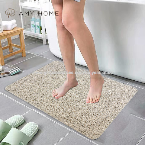 Bathtub Mat Shower Mat Non-Slip, Anti Slip Loofah Shower Mat, Soft Bath Tub  Mat for Textured Surface, Easy Cleaning Bathroom Floor Mat for Wet Areas
