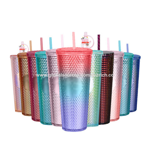 Plastic Double Walled Acrylic Skinny Tumblers with Lids and Straws - China Plastic  Tumbler with Straw and Plastic Tumbler price