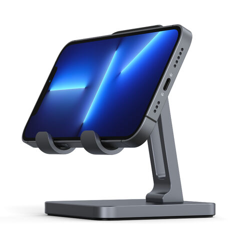 Support iPad - Long bras en aluminium - Support de tablette pour bureau,  pivotant à 360° - Support de téléphone pour lit - Compatible avec téléphone