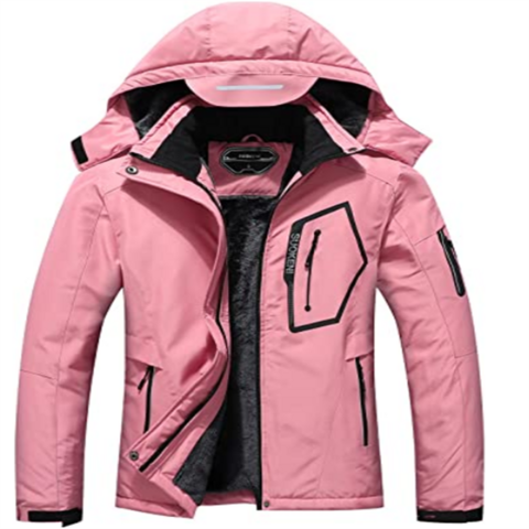 Wasserdichte Damen Skijacke Warmer Winter Schnee Mantel Kapuzen Regenjacke for sale at factory direct price