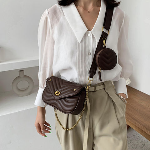 China Custom Quilted Leather Fanny Pack Women Crossbody Belt Bag Supplier  Manufacture and Factory