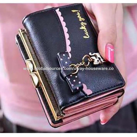 Buy Wholesale China Women's Wallets Deluxe Pattern Pu Leather Fancy Style  Short Length Wallet & Deluxe Women Wallet Deluxe Purse at USD 4.5
