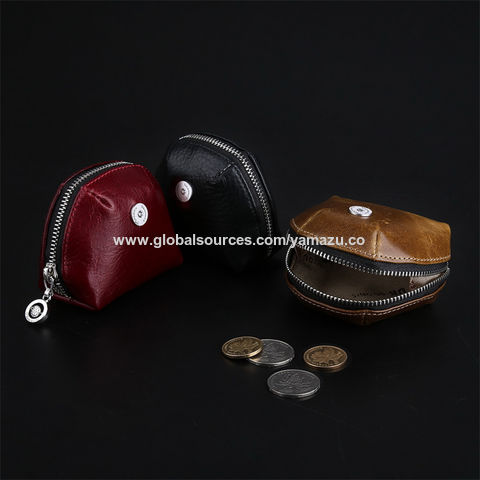 Customized Leather Mini Coin Purse Keychain Kiss Lock Coin Purse Bag -  China Coin Purse and Coin Wallet price