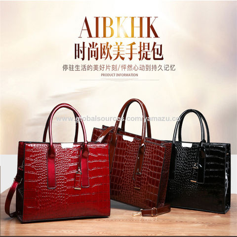 Wholesale Factory wholesale crocodile embossed designer pvc faux leather  fabric for hand-made bag From m.