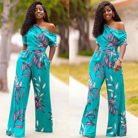 Sexy Jumpsuit Printed Short Sleeve High Waist Plus Size Slim Belt Wide Leg  Pants Women's Jumpsuit $12.8 - Wholesale China Women's Jumpsuit at Factory  Prices from Jinjiang Xiangchi Trading Co., Ltd.