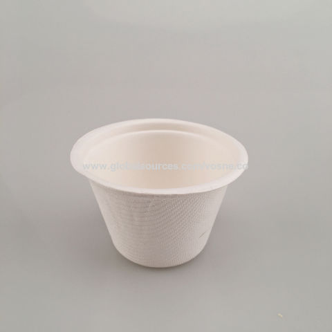 White Biodegradable Take out Disposable Food Container Cups Eco