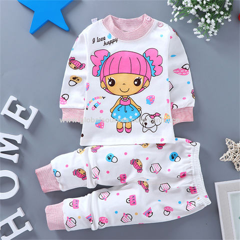 Baosdooya Childrens Home Wear and Knitted Chenille Long Sleeve Tops and Long Pants with Round Neck Winter Sleeping Clothes 