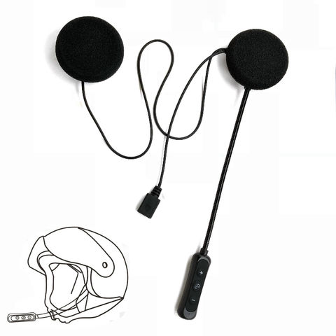 Motorcycle Helmet Bluetooth Headset Speakers Handsfree Music Call Control Earphone Bluetooth 