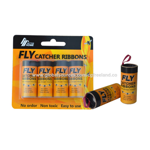 20 Packs Fly Tape, Fly Strips, Fly Paper Strips Roll Ribbon Sticky Fruit Fly  NEW