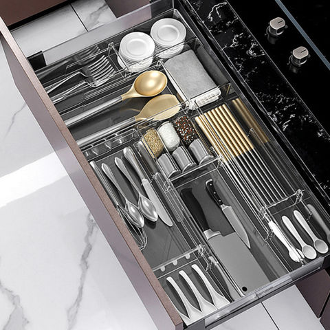Chopsticks Storage Drainer Flatware Tray Kitchen Drawer Organizer With Lid  Proof Dinnerware Holder Silverware Utensil Cutlery