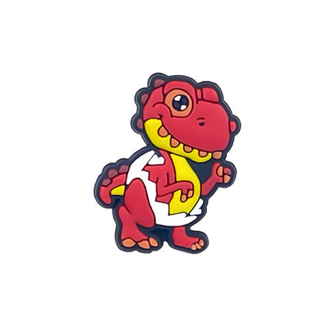 Großhandel Kinder Schuhanhänger, niedliche Cartoon Dinosaurier Serie Clogs Schuhdekoration for sale at factory direct price