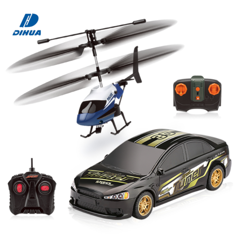 10" Remote Control LED Light Up Bubble Blaster Toy Flying Helicopter