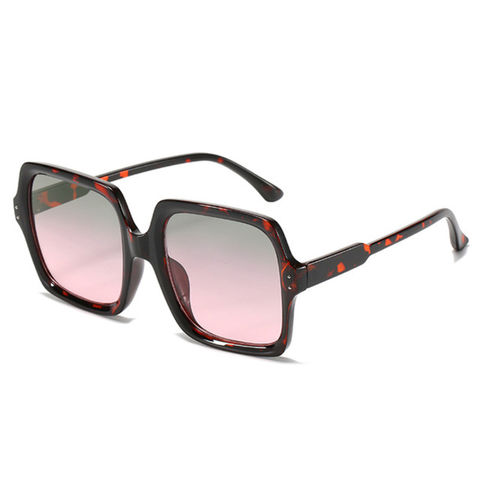 Oversized Square Sunglasses Women Vintage Designer Sun Glasses
