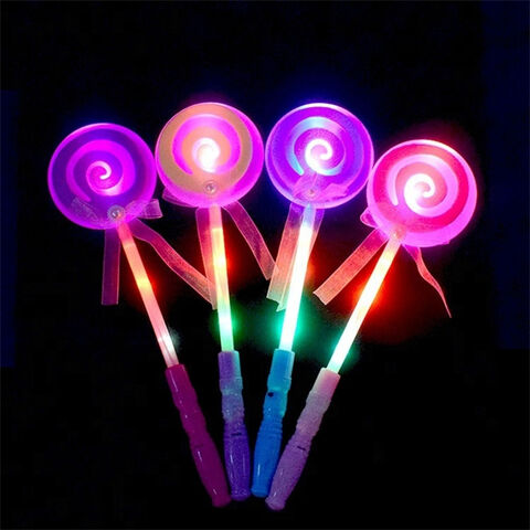 Buy Wholesale China Custom Led Glow Stick Rainbow Led Lollipop Stick Toys Light  Up Candy Glow Sticks Flashing Fairy Wand Stick For Party Christmas & Led  Glow Stick at USD 0.38