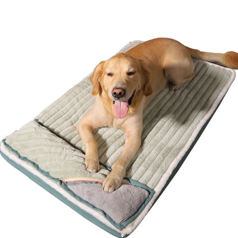 Plush Calming Pet Dog Bed Crate Mat Kennel Cushion w/Anti-Slip Backing  Washable