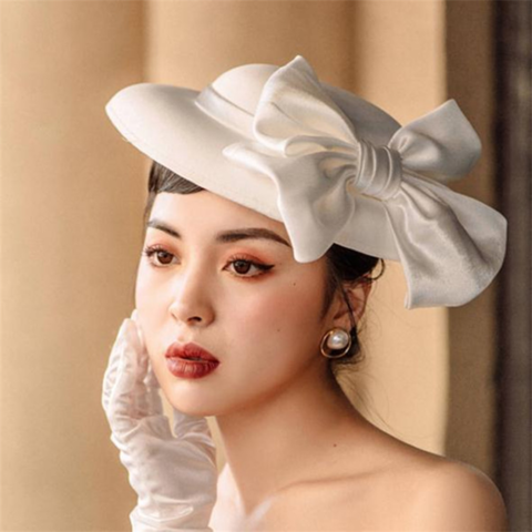 en million Kurv Når som helst Buy Wholesale China Fashion Ladies Fancy Elegant Wide Brim French Bride  Wedding Party White Church Vintage Hats & Wedding Hat at USD 1.19 | Global  Sources