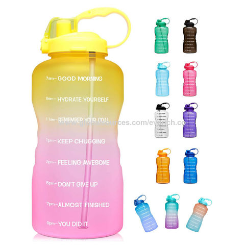 Buy Wholesale China Gradient 64oz Gallon Bpa Free Plastic Motivational ...
