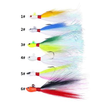 Buy Wholesale China Bucktail Jigs Saltwater Sea Bait, Tail Is Deer Hair ...