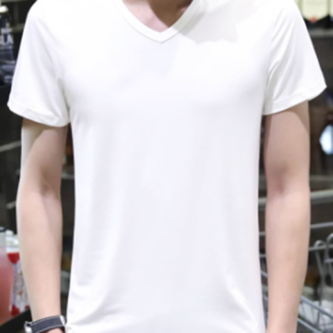 Buy Wholesale China High V-neck T Shirt Men Contrast Color Dip Dye T Shirt & Men's V-neck T-shirts at USD 1.1 | Sources