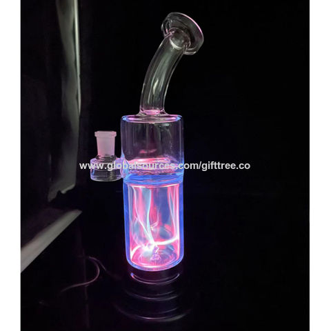 China Light Water Pipe Glass Bong Hookah Curved & Straight Mouthpiece & Bong at USD 19.9 | Global Sources
