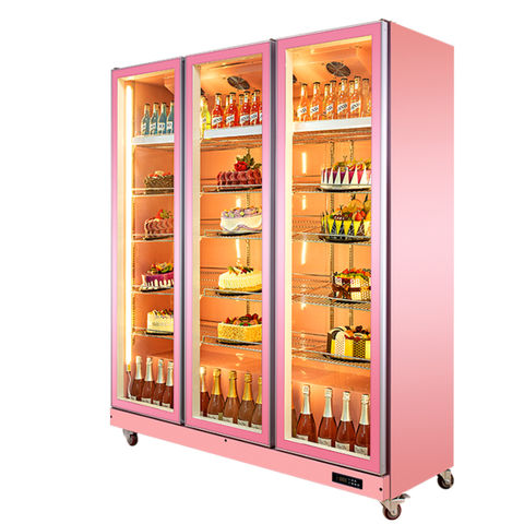 Source High quality grocery drinks refrigerator showcase 3 door display  chiller cold drinks frezzer on m.