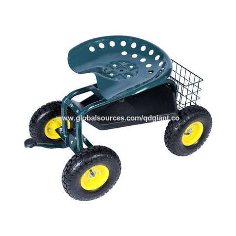 4 wheel garden seat