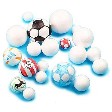 2 Pcs Hollow Half Foam Balls for Crafts White Half Sphere Foam Ball for DIY  Crafts