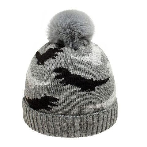 Knitted Hats Boys Beanie Winter 