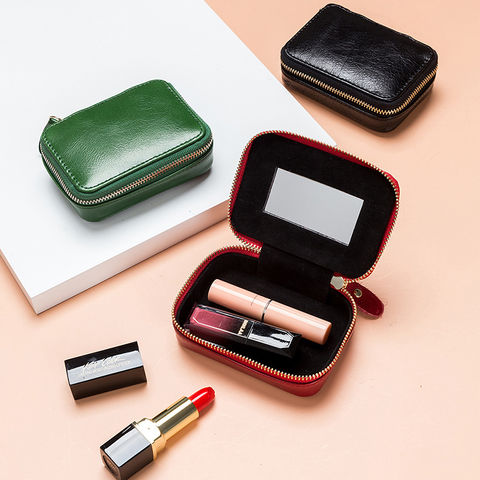 Luxury Cylinder Lipstick Bag Cylinder Makeup Wallet Women Coin Zipper Purse  Fashion Design Leather Mini Key Chain Bag Gift Girl - China Luxury Cylinder Lipstick  Bag and Cylinder Makeup Wallet price
