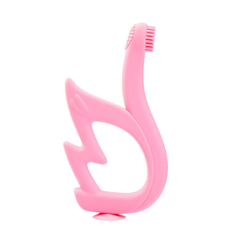 Cepillo de Dientes para Bebé Sin BPA Juguetes Educativos Silicona Suave Infantil Bebé Niño Entrenamiento Mordedor Cepillo de Dientes for sale at factory direct price