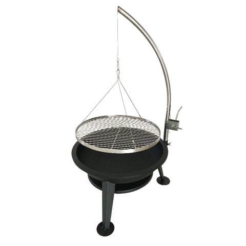 Raap motor stuk Buy Wholesale China Charcoal Outdoor Bbq Fire Pit Swing Barbecue Grill  Cooking Grill With Adjustable Cooking Height & Bbq Grill at USD 45 | Global  Sources