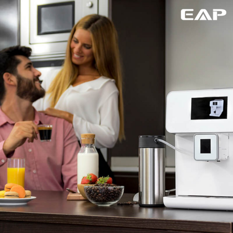 Máquina de café espresso automática de diseño suizo con bomba italiana - Ideal para hostelería y oficinas