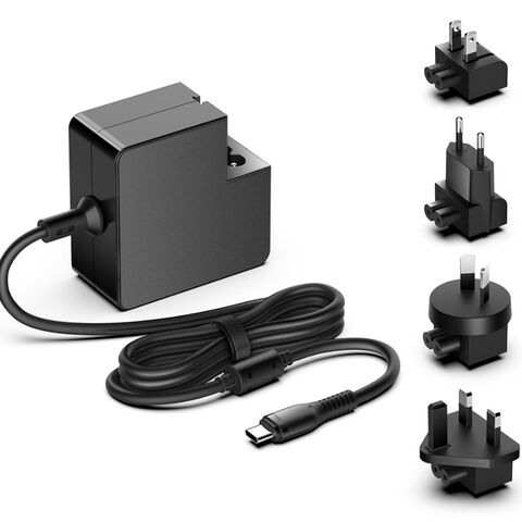 Adaptador de corriente CA/CC USB-C PD tipo C de 45 W máx. 20 V 2,25 A para ordenador industrial y mini PC
