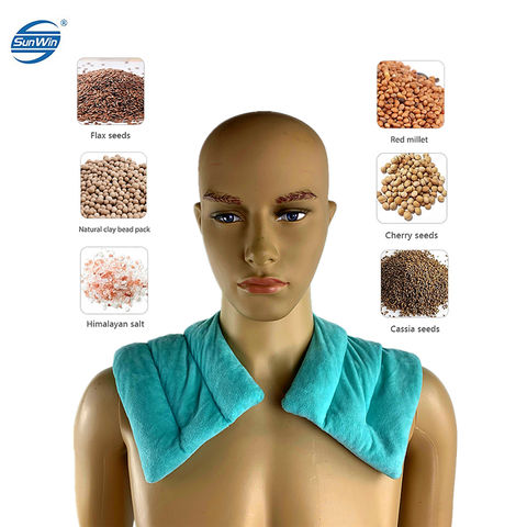 Plush Fabric Neck Shoulder Back Hot Wrap Microwaveable Moist Heating ...