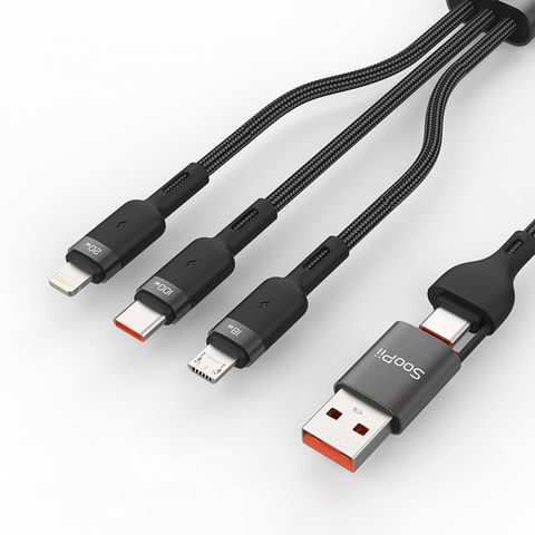 SOOPII 100W PD USB C to USB C Cable, Type C Cable with Smart LED Indicator