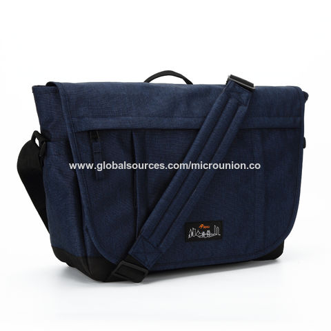 Navy Blue Messenger Bag Unisex College Bag Crossbody Long
