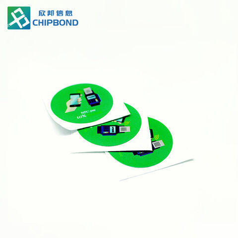 Etiquetas NFC con impresión personalizada, tamaño a medida con chip NXP Ntag 213 215 216, protocolo de 13.56Mhz ISO14443A for sale at factory direct price